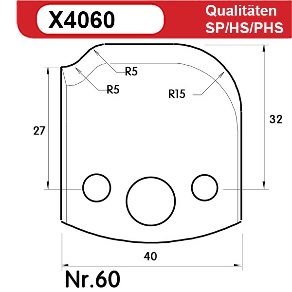 Universal Profilmesserset 60