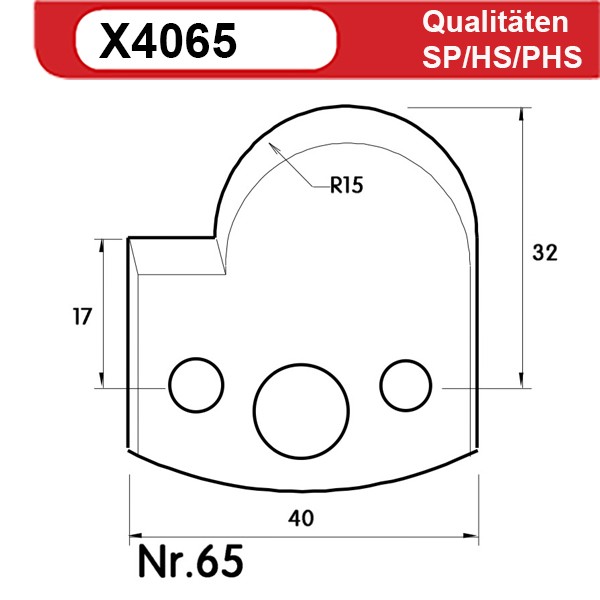 Universal Profilmesserset 65