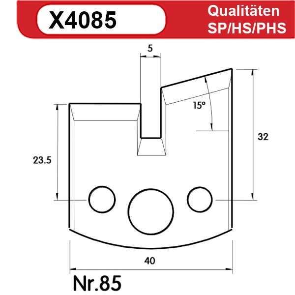 Universal Profilmesserset 85