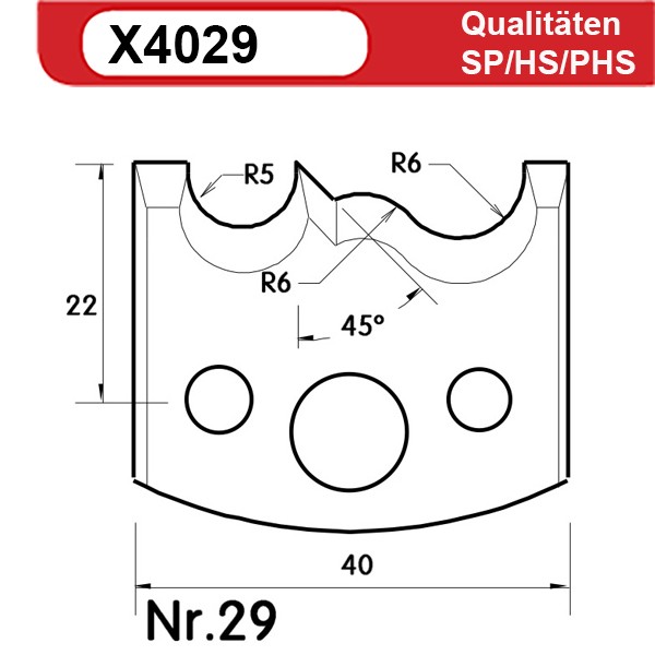 Universal Profilmesserset 29