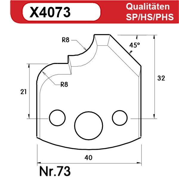 Universal Profilmesserset 73