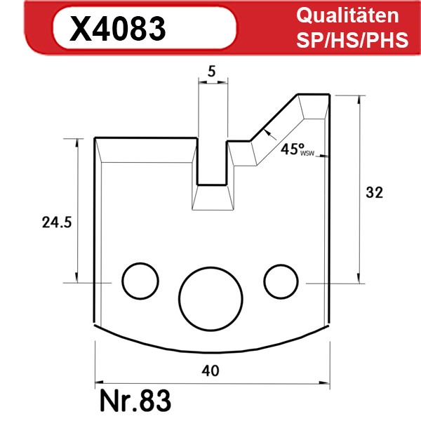 Universal Profilmesserset 83