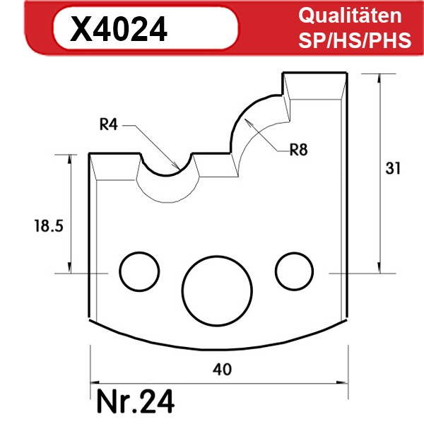 Universal Profilmesserset 24