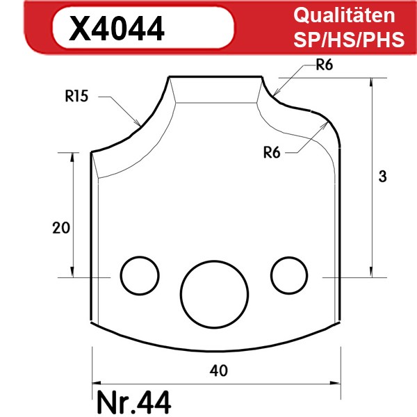 Universal Profilmesserset 44