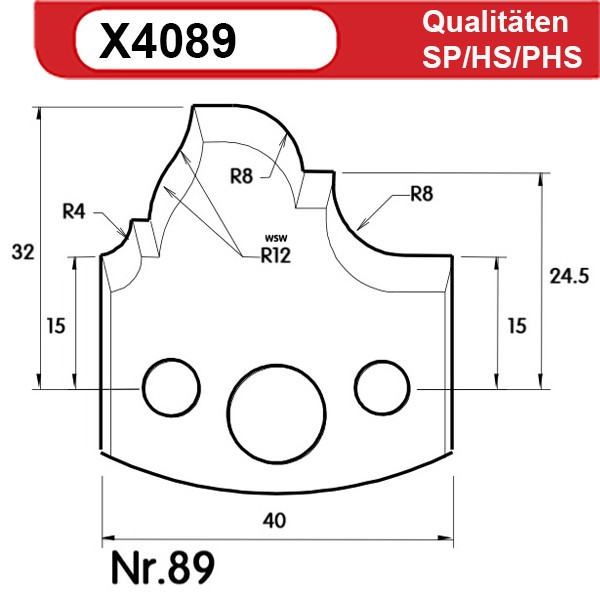 Universal Profilmesserset 89