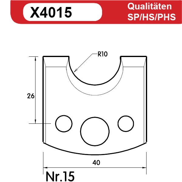 Universal Profilmesserset 15