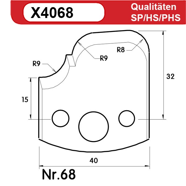 Universal Profilmesserset 68