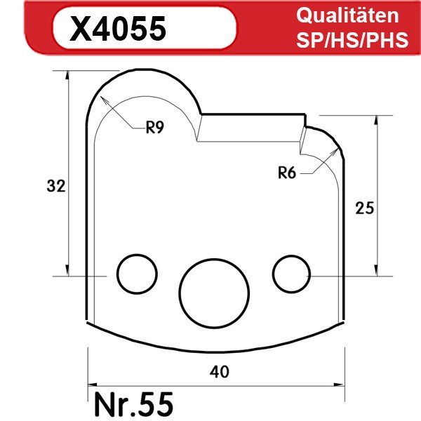 Universal Profilmesserset 55