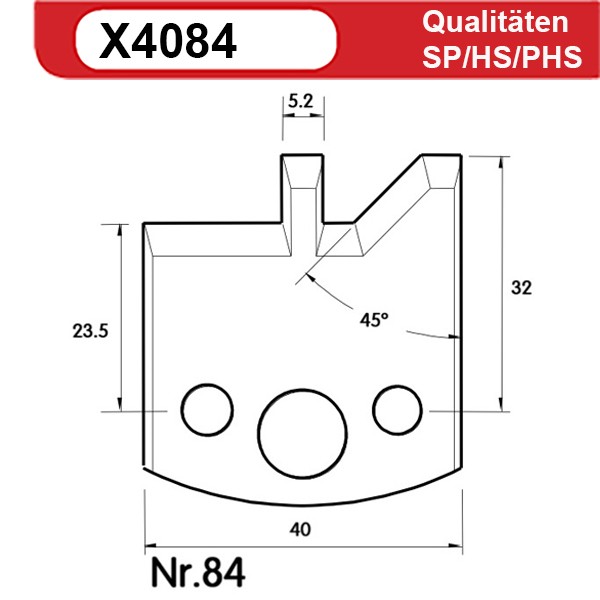 Universal Profilmesserset 84