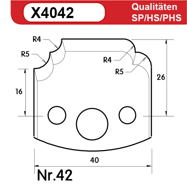 Universal Profilmesserset 42