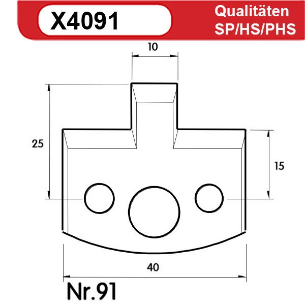 Universal Profilmesserset 91