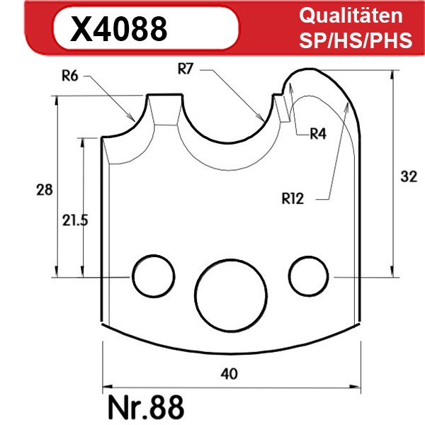 Universal Profilmesserset 88