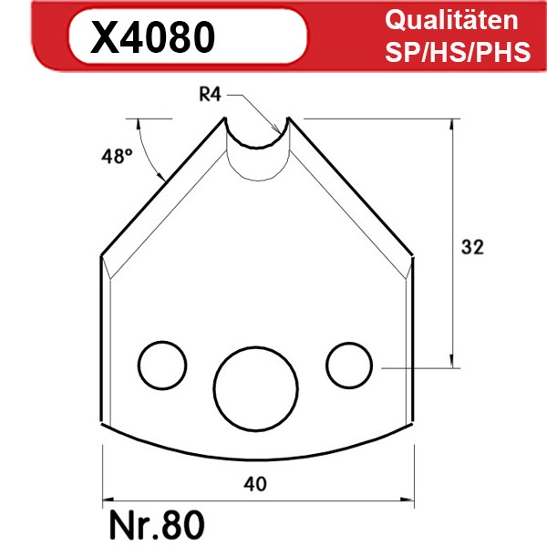 Universal Profilmesserset 80